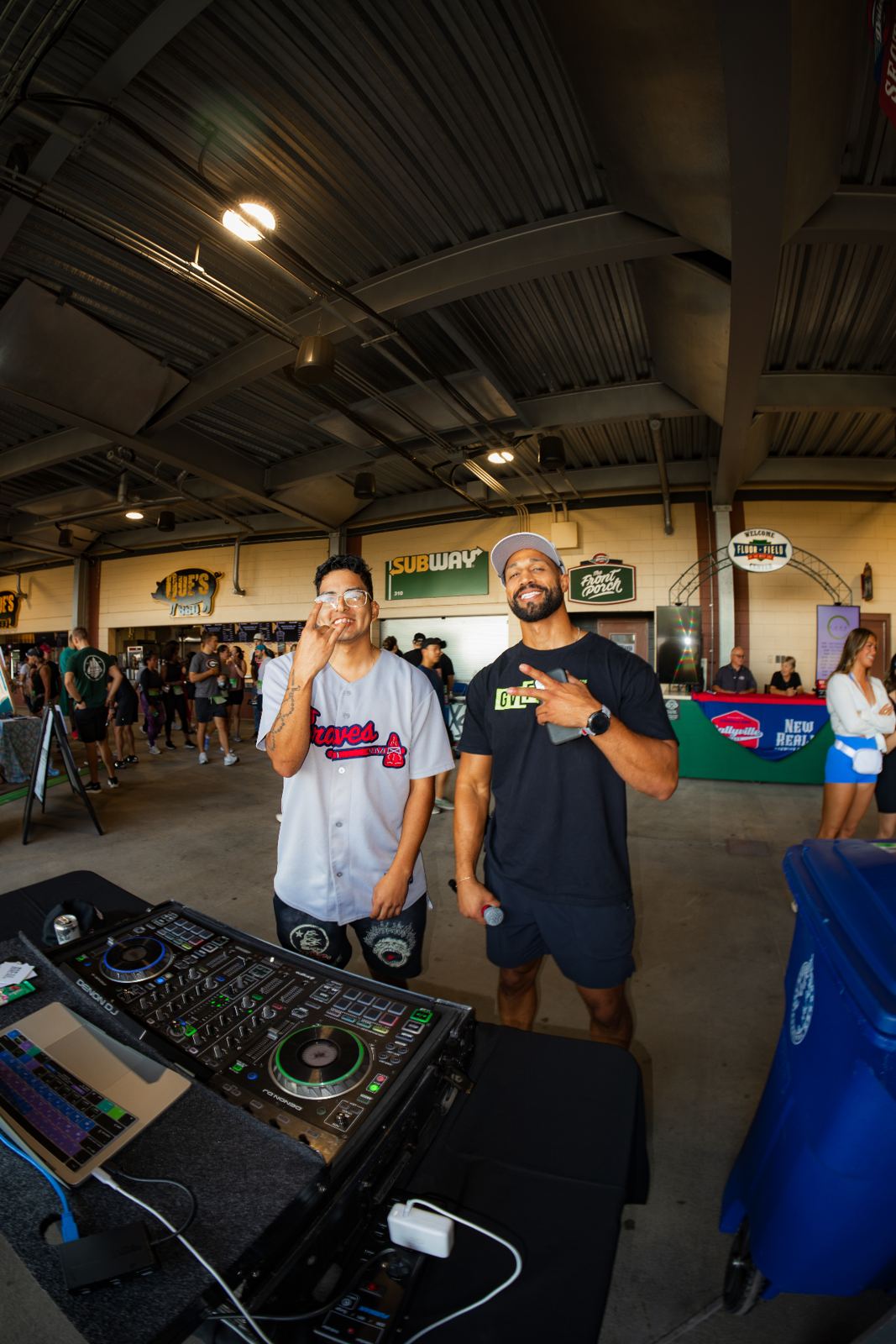 Wellness vendors and attendees at GVL Fit Fest